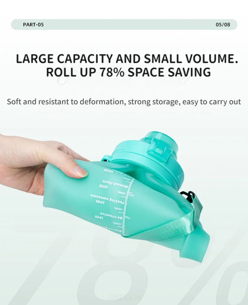 Portable Collapsible 2L Water Bottle