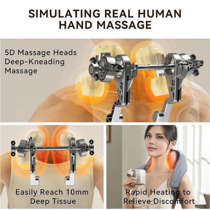 5D Automatic Shiatsu Neck and Shoulder Massager Pro