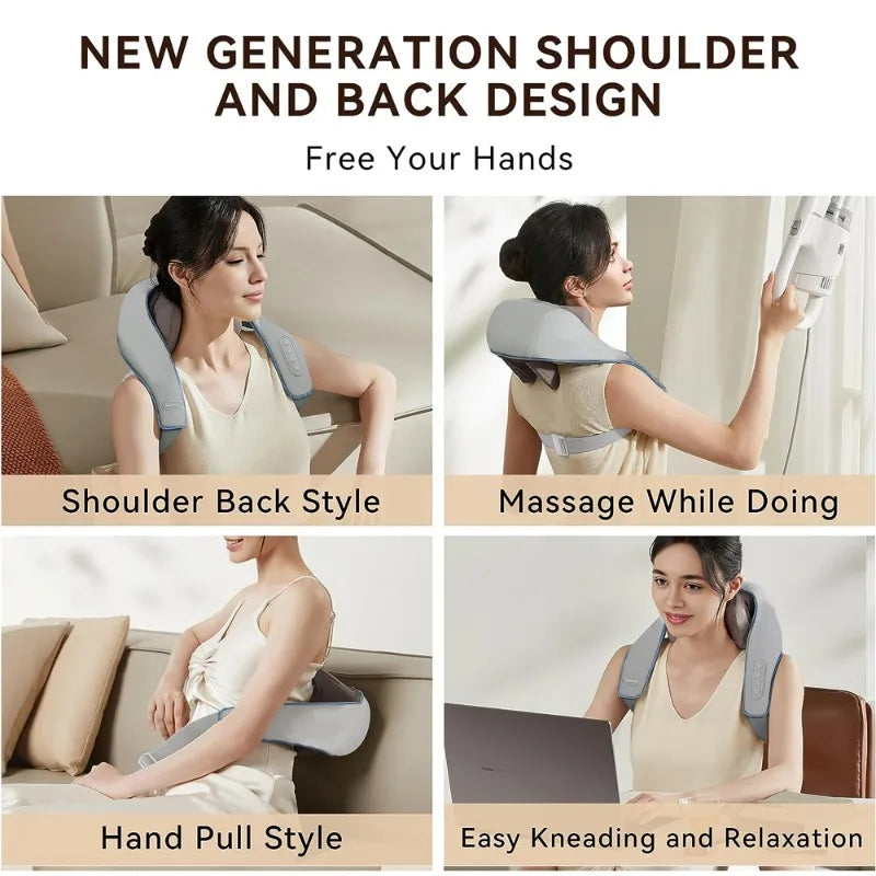 5D Automatic Shiatsu Neck and Shoulder Massager Pro